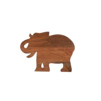 Martha Stewart Exotic Escape Wood Elephant Platter