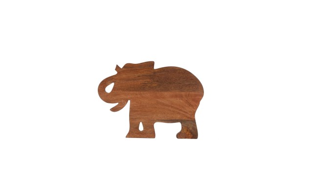  Exotic Escape Wood Elephant Platter
