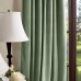  Lucca Velvet Blackout Back Tab Window Curtain Panel Pair, 95″, Green