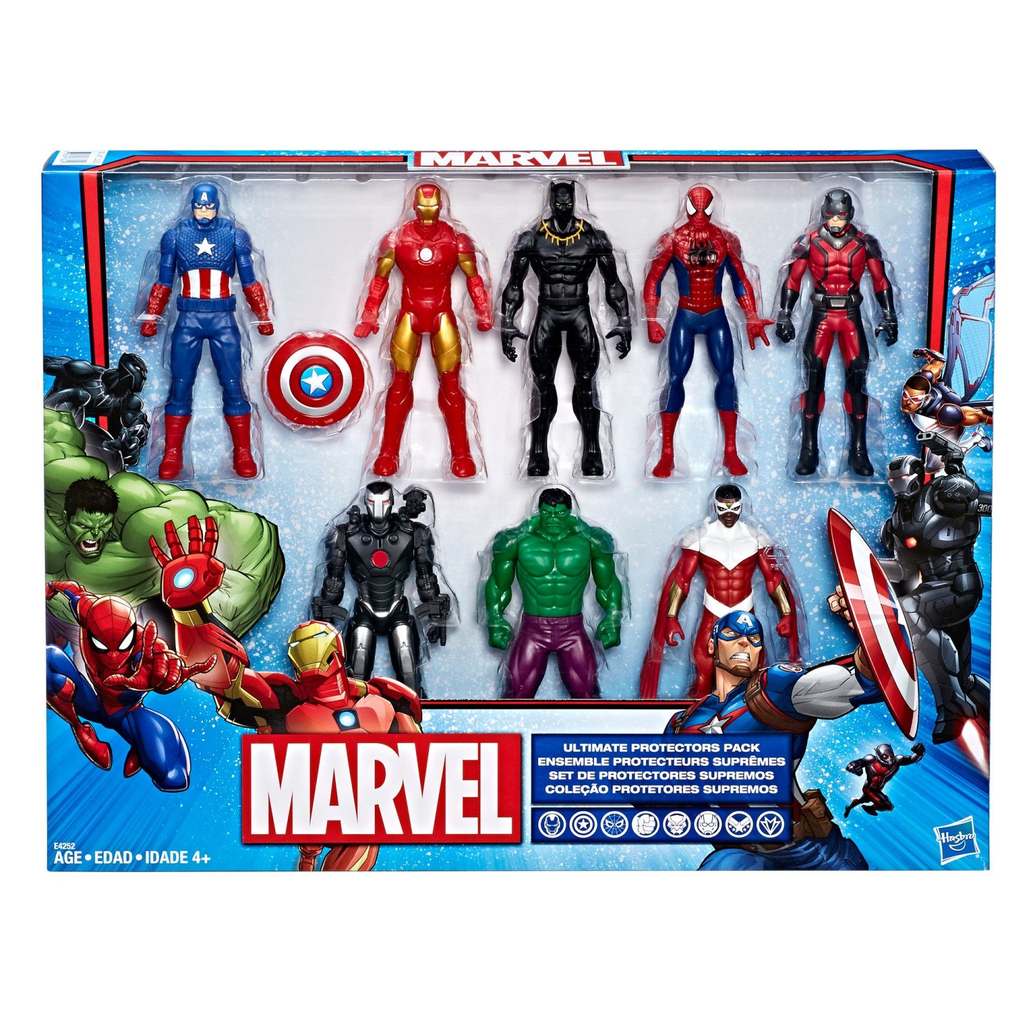 Marvel 6″ Ultimate Protectors Super Hero Avengers Action Figures, (8Pack)