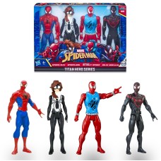 Marvel Universe Titan Hero Series 4 Pack (12″ Spiderman Characters)