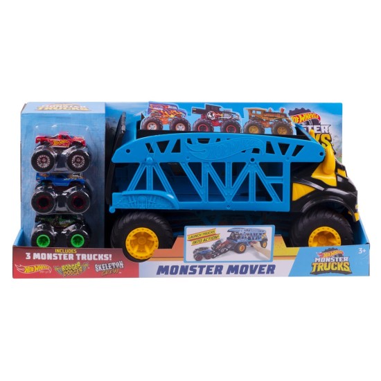 Mattel  Monster Trucks Monster Mover with 3 Trucks