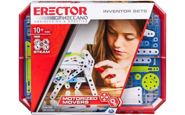  Erector, Motorized Movers S.T.E.A.M. Building Kit with Animatronics, for Ages 10 and Up