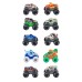  Exclusive Vehicle Trucks, 10-Pack Grave Digger, El Toro Loco, Dragon, Megalodon and Many More