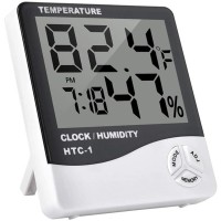 Multi-function Indoor Room LCD Electronic Temperature Humidity Meter Digital Thermometer Hygrometer Weather Station Alarm Clock