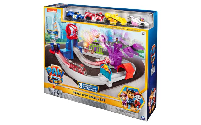  Total City Rescue Playset with 4-Pc. Action Figures Diecast Vehicles