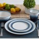  Eclipse Stoneware 16-pc. Dinnerware Set, Blue