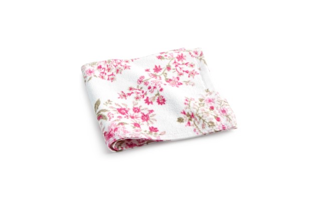 Pink Botanical Garden Cotton 13″ x 13″ Wash Towel Bedding
