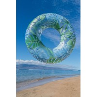 PoolCandy Resort Collection48″ Jumbo Pool Tube with Palm Print