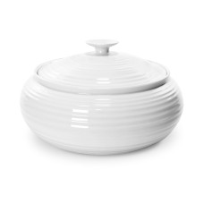 Portmeirion “Sophie Conran” White Low, Covered Casserole, 6 pt.