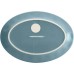  Cucina Agave Blue Oval Platter