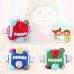 Rattle Football Ball, 0-36 Months Baby Football Ball-Multifunctional Plush Soft Multi Bumpy Football Ball-Educational Hand Hold Rattle For Babys  Activity Ball, Green
