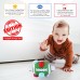 Rattle Football Ball, 0-36 Months Baby Football Ball-Multifunctional Plush Soft Multi Bumpy Football Ball-Educational Hand Hold Rattle For Babys  Activity Ball, Green