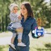Rattle Football Ball, 0-36 Months Baby Football Ball-Multifunctional Plush Soft Multi Bumpy Football Ball-Educational Hand Hold Rattle For Babys  Activity Ball, Blue