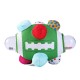 Rattle Football Ball, 0-36 Months Baby Football Ball-Multifunctional Plush Soft Multi Bumpy Football Ball-Educational Hand Hold Rattle For Babys  Activity Ball, Green