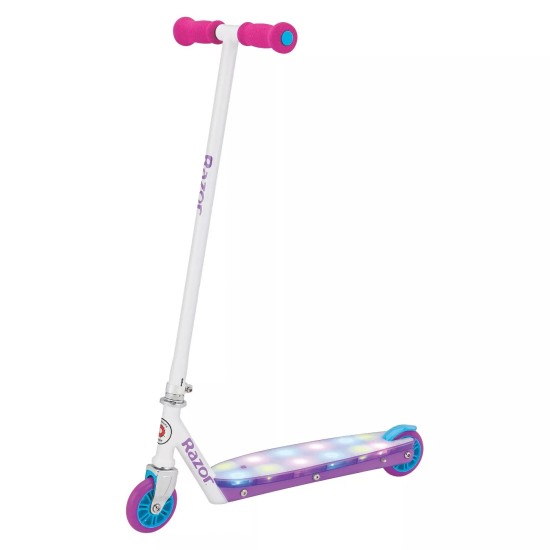  Party Pop Kick Scooter LED Light-Up for Kids, Pink