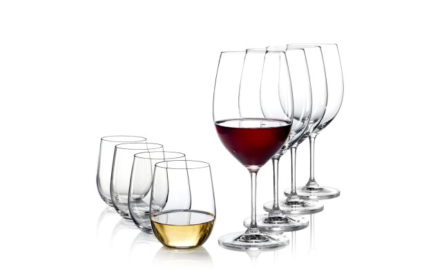  8-Pc Vinum Bordeaux and O Viognier Glassware Set