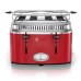  TR9250RDR Retro Style 4-Slice Toaster, Red