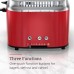  TR9250RDR Retro Style 4-Slice Toaster, Red