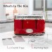  TR9250RDR Retro Style 4-Slice Toaster, Red