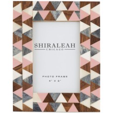 Shiraleah Griggio Triangle Inlay 4” x 6” Picture Frame