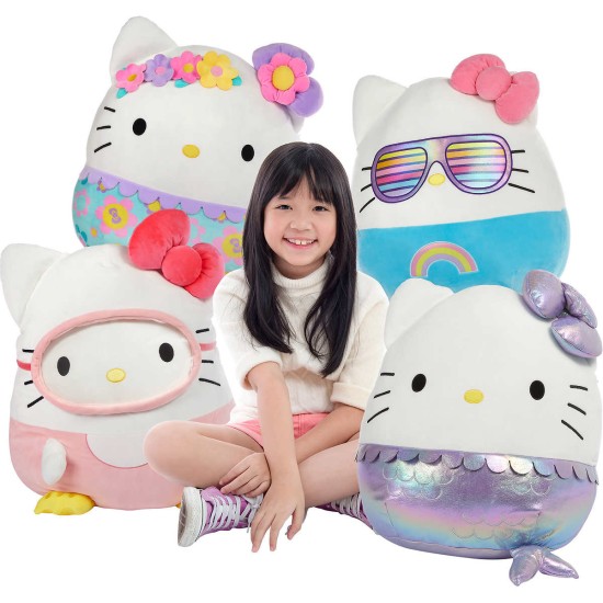  20″ Hello Kitty Floral Super Soft Plush Toy