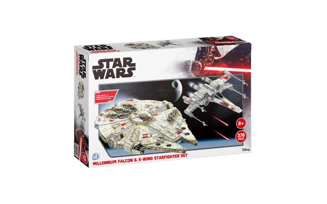 Star Wars 3D Puzzle 376 pc. Twin Pack – Star Wars Millennium Falcon and Xwing Star Fighter
