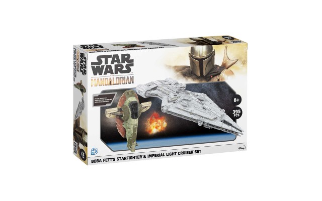 Star Wars Mandalorian 3D Puzzle 395pc. Twin Pack – Boba Fett’s Starfighter and Imperial Light Cruiser