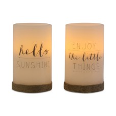 Studio Mercantile 2-Pc. Led Flameless Candle Set with Timer