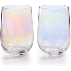 The Cellar Iridescent Stemless Glasses, Set of 4