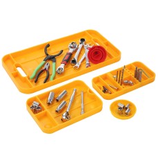 The Season Essentials Super Grip Flexible Non-slip Anti-static Anti-scratch Tool Tray 4-piece Set