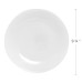  White 9.75 in Tempered Glass Dinner Plate Set, Set of 6
