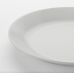  White 9.75 in Tempered Glass Dinner Plate Set, Set of 8