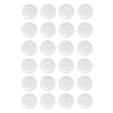 The Season Essentials White 9.75 in Tempered Glass Dinner Plate Set