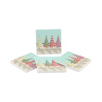 Thirstystone Beach Umbrellas 4-Pc. Coaster Set
