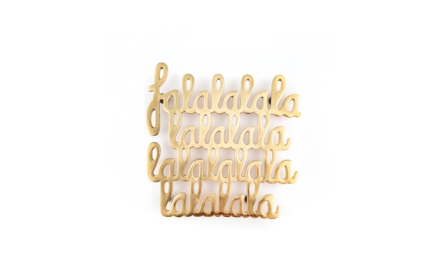  Chalet Collection Aluminum Fa La La Trivet