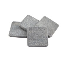 Thirstystone Set Of 4 Starlight Slate Coasters Dark Grey