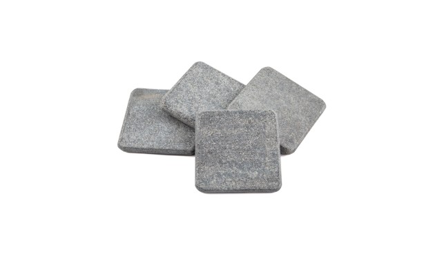  Set Of 4 Starlight Slate Coasters Dark Grey