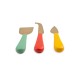  Tricolor Cheese Knives Set3 Multi