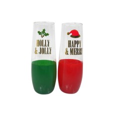 Tmd Holdings Happy Merry Jolly Color Dip Set Of 2