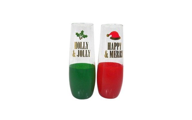  Happy Merry Jolly Color Dip Set Of 2
