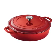 Tramontina 4-quart Oven Safe up to 450°F Covered Enameled Cast Iron Braiser