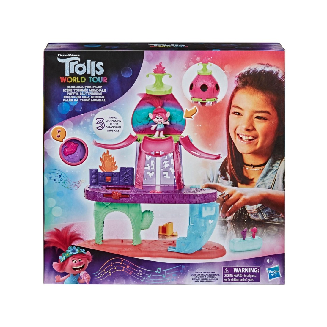 dreamworks trolls world tour blooming pod playset