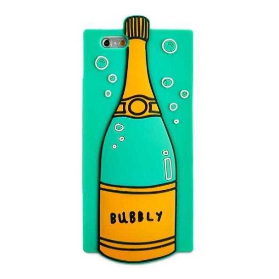 TwelveNYC Celebrate Shop Champagne Bubbly Bottle Samsung Galaxy S7 Phone Case, Green
