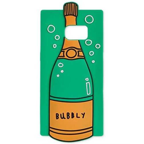 TwelveNYC Celebrate Shop Champagne Bubbly Bottle Samsung Galaxy S7 Phone Case, Green