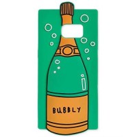 TwelveNYC Celebrate Shop Champagne Bubbly Bottle Samsung Galaxy S7 Phone Case, Green