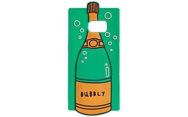 TwelveNYC Celebrate Shop Champagne Bubbly Bottle Samsung Galaxy S7 Phone Case, Green
