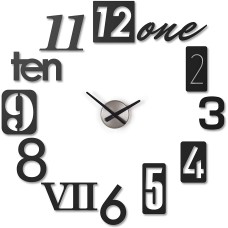 Umbra Numbra Modern 3D Wall Clock, 32.25″ x 32.25″
