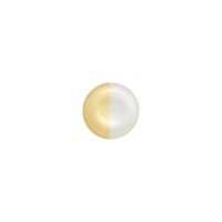Vietri Two-Tone Glass White & Gold Salad Plate