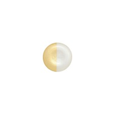 Vietri Two-Tone Glass White & Gold Salad Plate